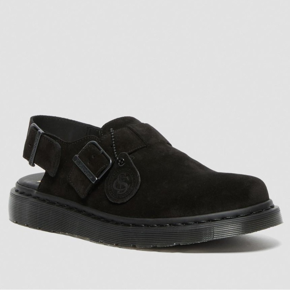 JORGE BLACK MULE SLINGBACKS